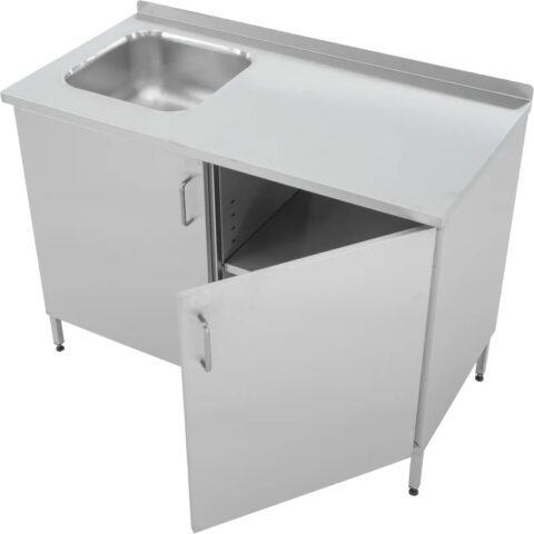 Edelstahlschrank mit Spülbecken – PR30
